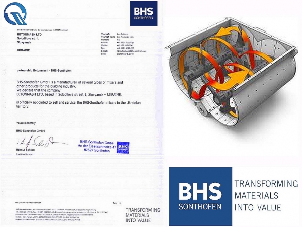 "Бетонмаш" - официальный представитель "BHS-Sonthofen" в Украине